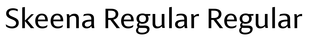 Skeena Regular Regular Fuente | Webfont & Desktop | MyFonts